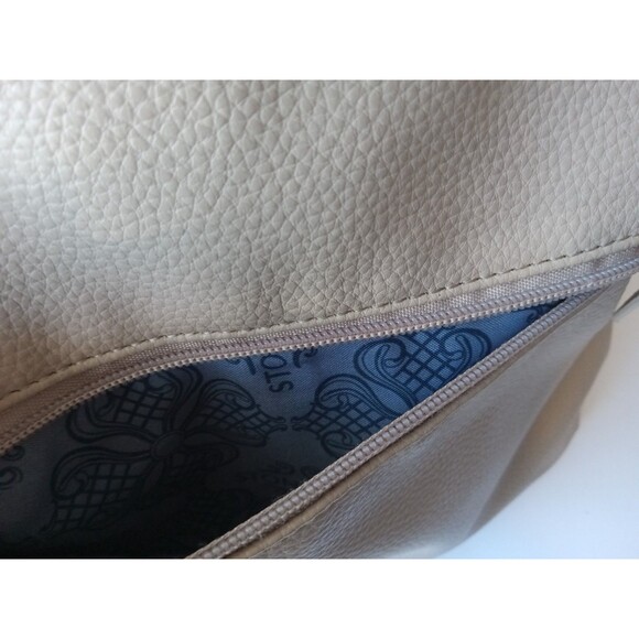 Stone & Co. Tan Beige Snakeprint Shoulder Bag EUC - Picture 15 of 16